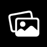 a white photo with a black background